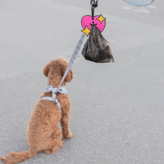 Sparkle Heart Poopy Loop® Used Dog Waste Bag Holder