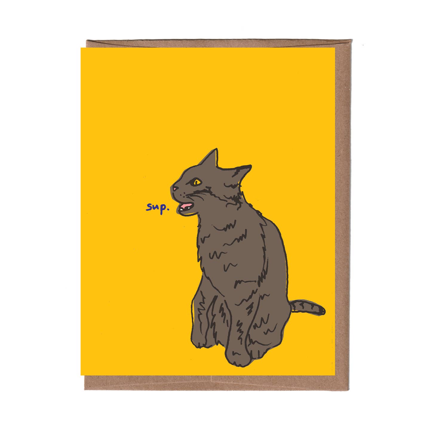 Sup Cat Greeting Card