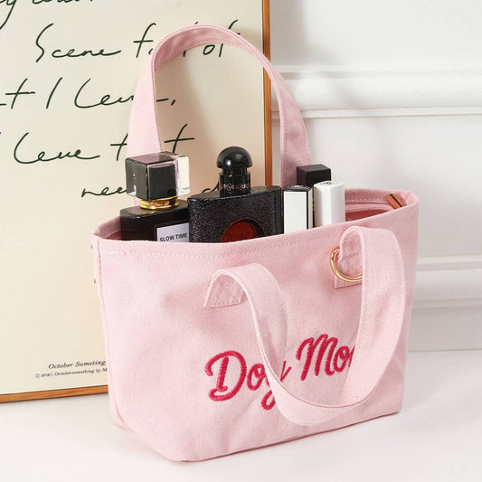 Mom Dog Mini Tote with Key Ring Holder