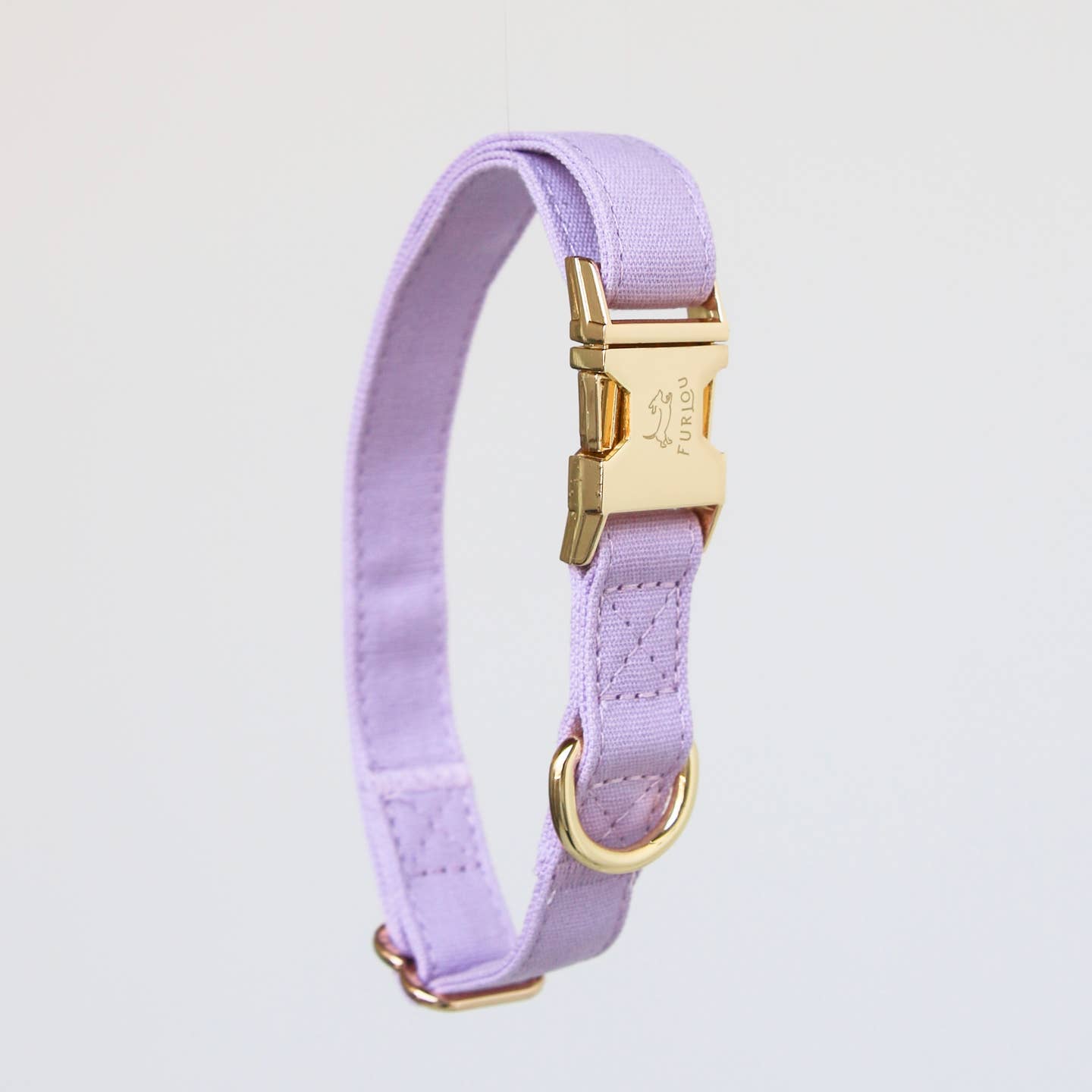 Furlou Cotton Canvas Dog Collar - Lavender