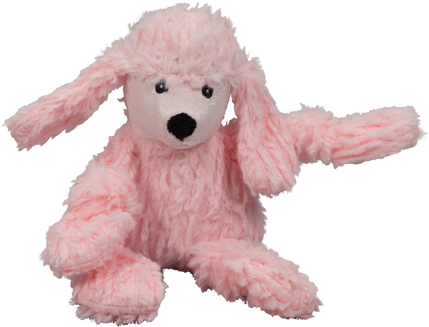 Diva Pink Poodle Knottie Plush Dog Toy - Small