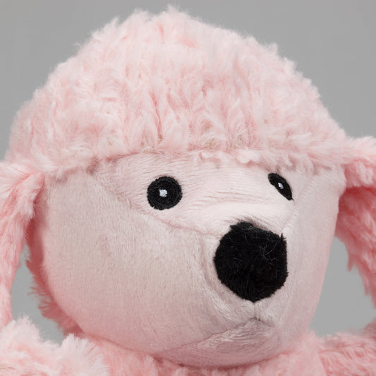 Diva Pink Poodle Knottie Plush Dog Toy - Small