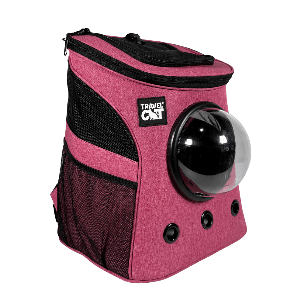 "The Fat Cat" Backpack for Larger Cats - Deep Rose Pink
