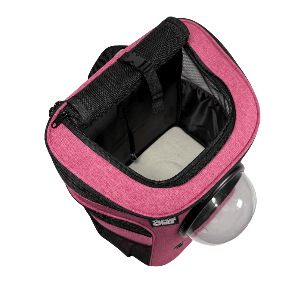 "The Fat Cat" Backpack for Larger Cats - Deep Rose Pink