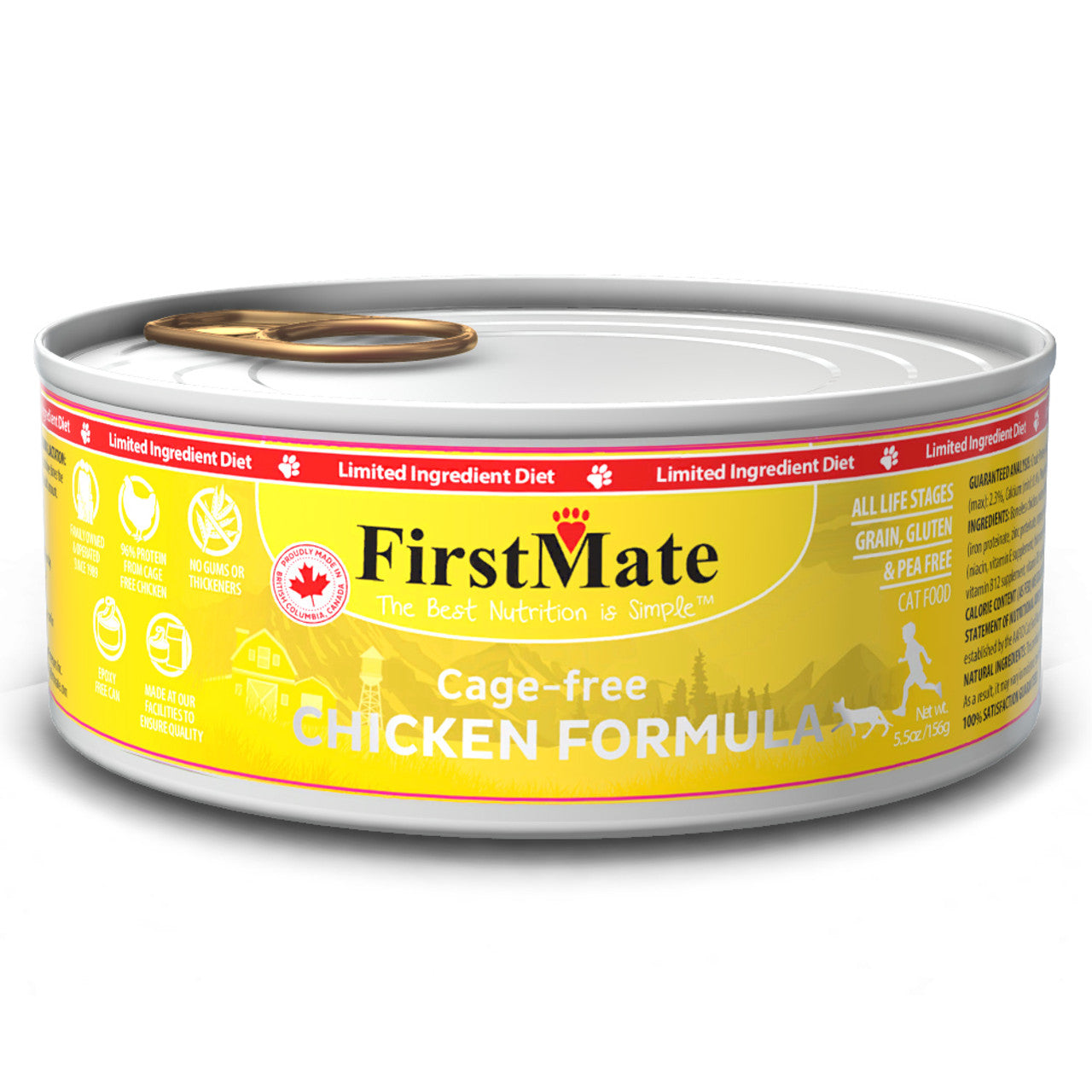 FirstMate Limited Ingredient Chicken Formula Canned Cat Food - 5.5 oz