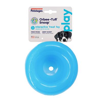 Planet Dog Orbee-Tuff Snoop Interactive Treat-Dispensing Dog Toy - Blue