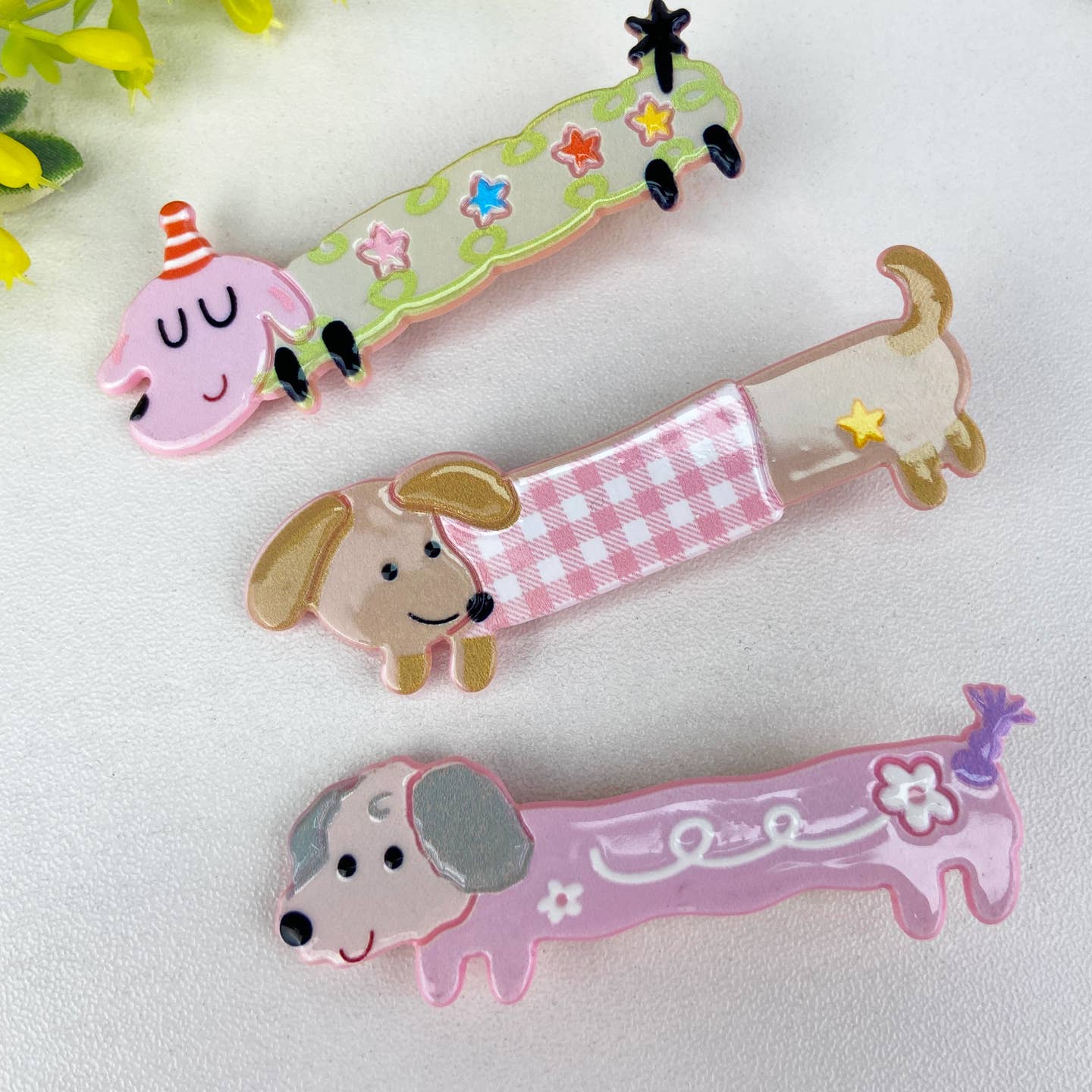 Doxie Party Hair Clips