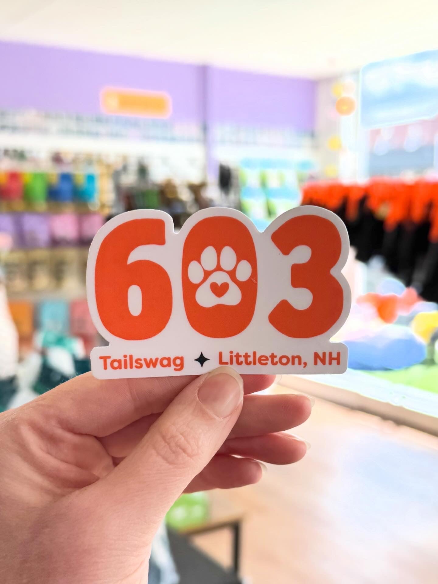 603 Tailswag Sticker - Orange