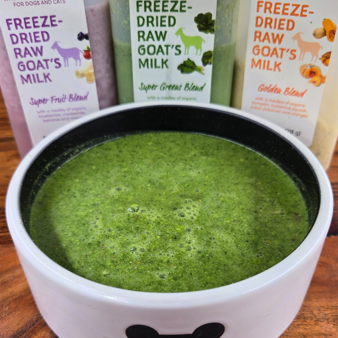 Freeze Dried Raw Goat's Milk - Super Greens Blends