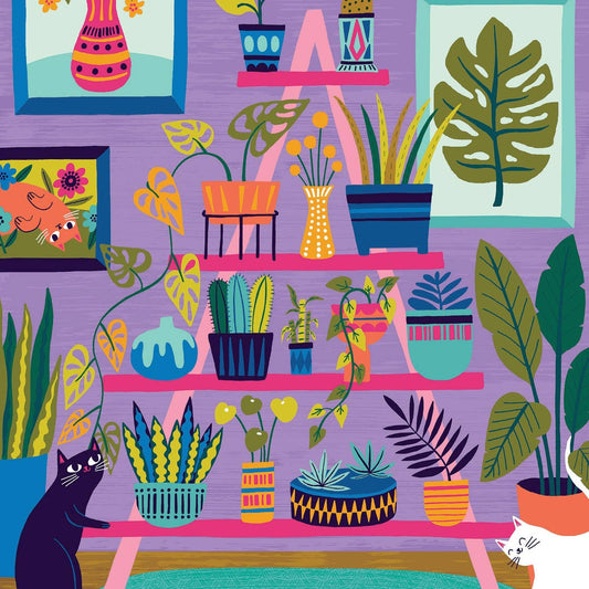 Purrfect Plants 500 Piece Puzzle