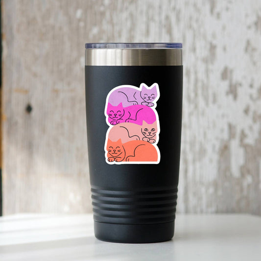 Cat Stack Sticker