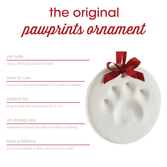 Paw Print Press Ornament