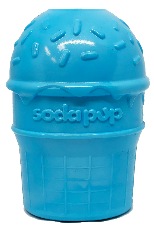 Ice Cream Cone Durable Pup-X Rubber Chew Toy & Treat Dispenser