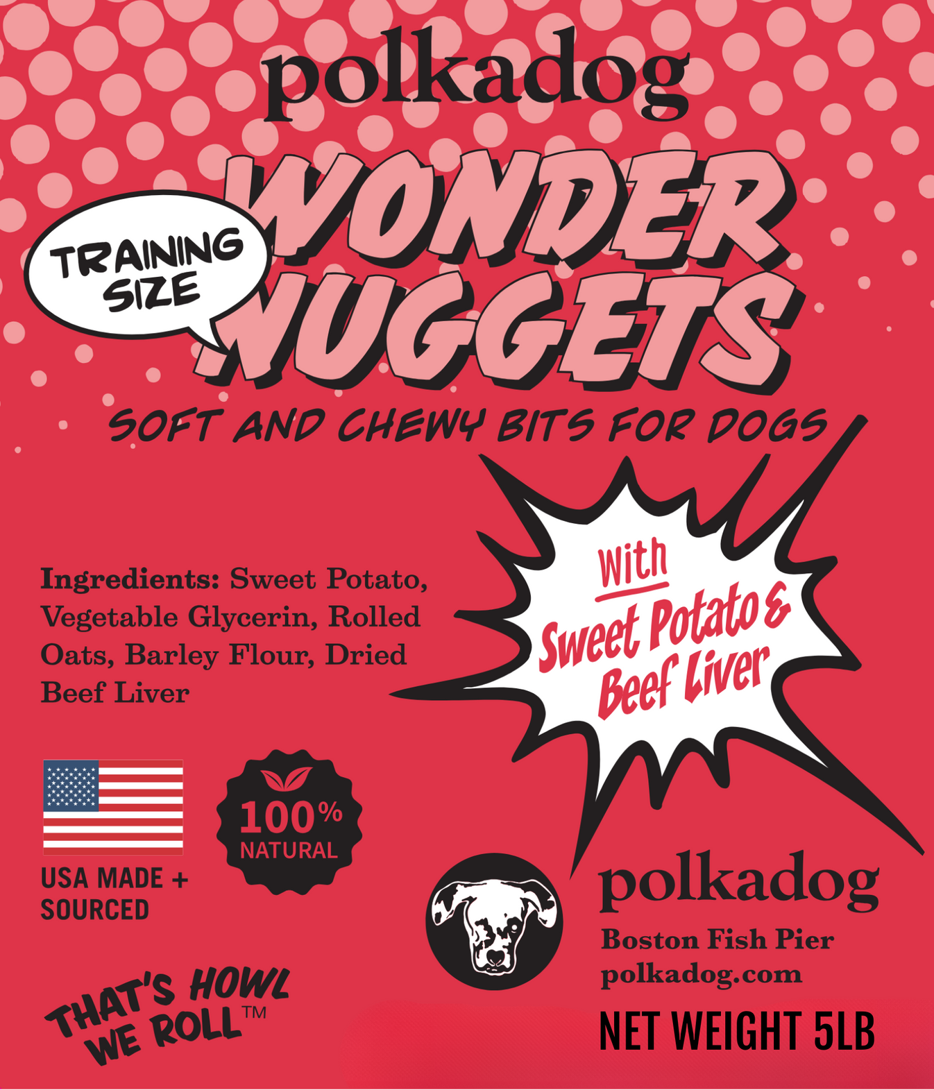 Polkadog Wonder Nuggets Sweet Potato & Beef - 10 oz