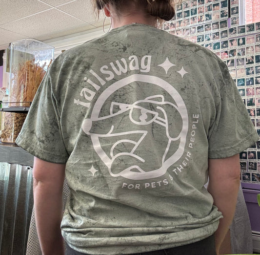 Tailswag T-Shirt - Comfort Colors Heavyweight Color Blast - Fern