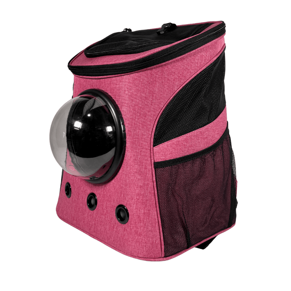 "The Fat Cat" Backpack for Larger Cats - Deep Rose Pink