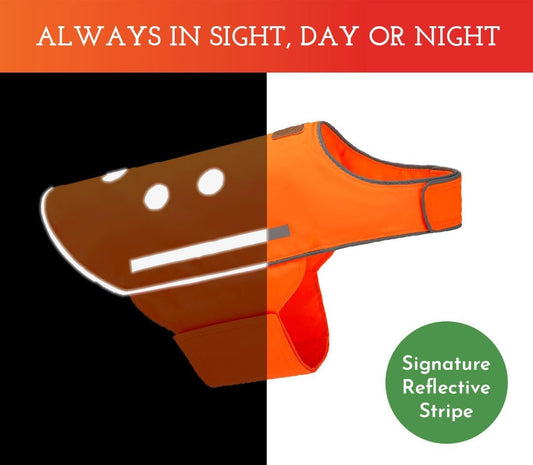 Spot the Dog Reflective Orange Safety Vest