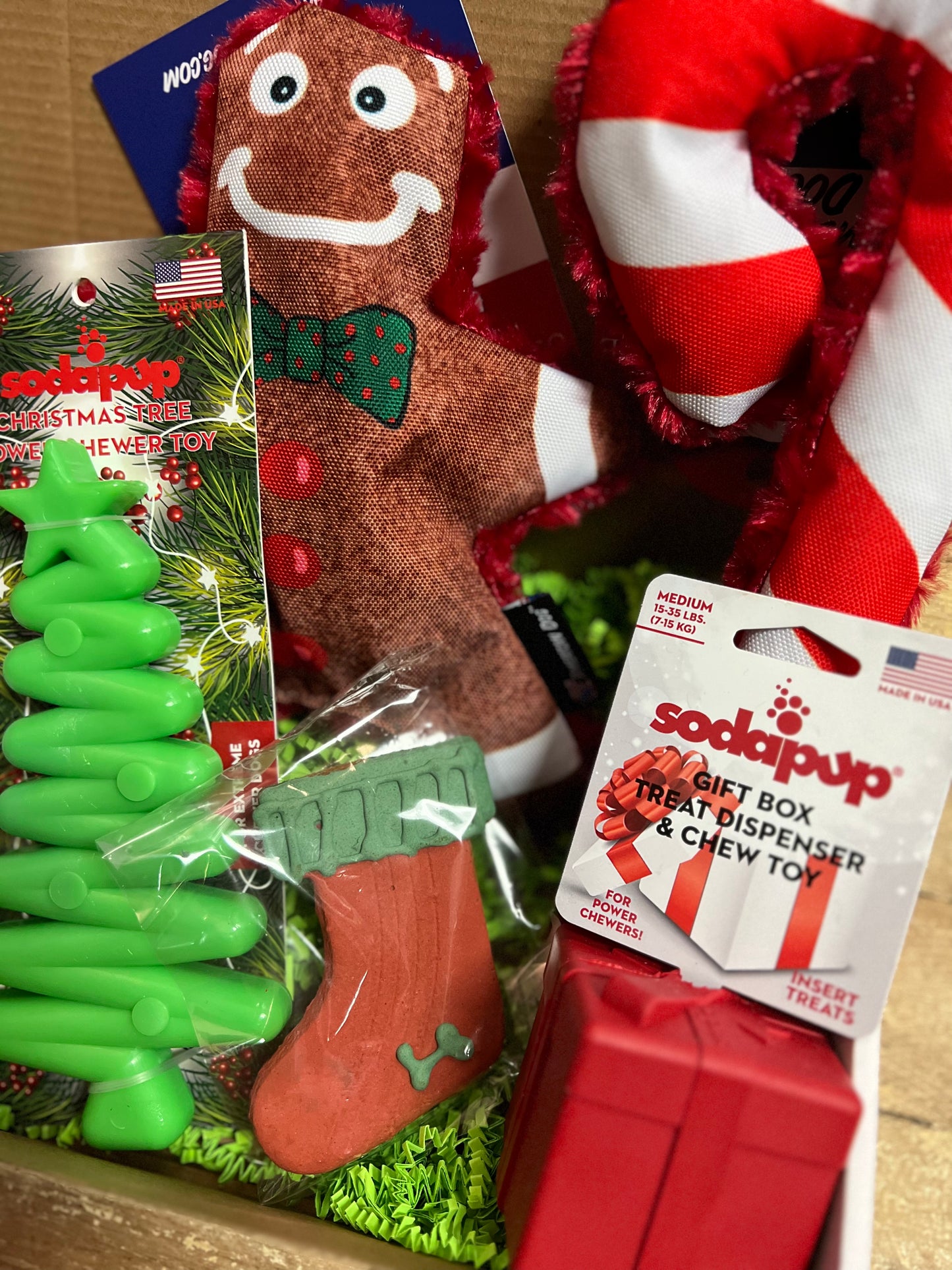 Holiday Dog Toy Box