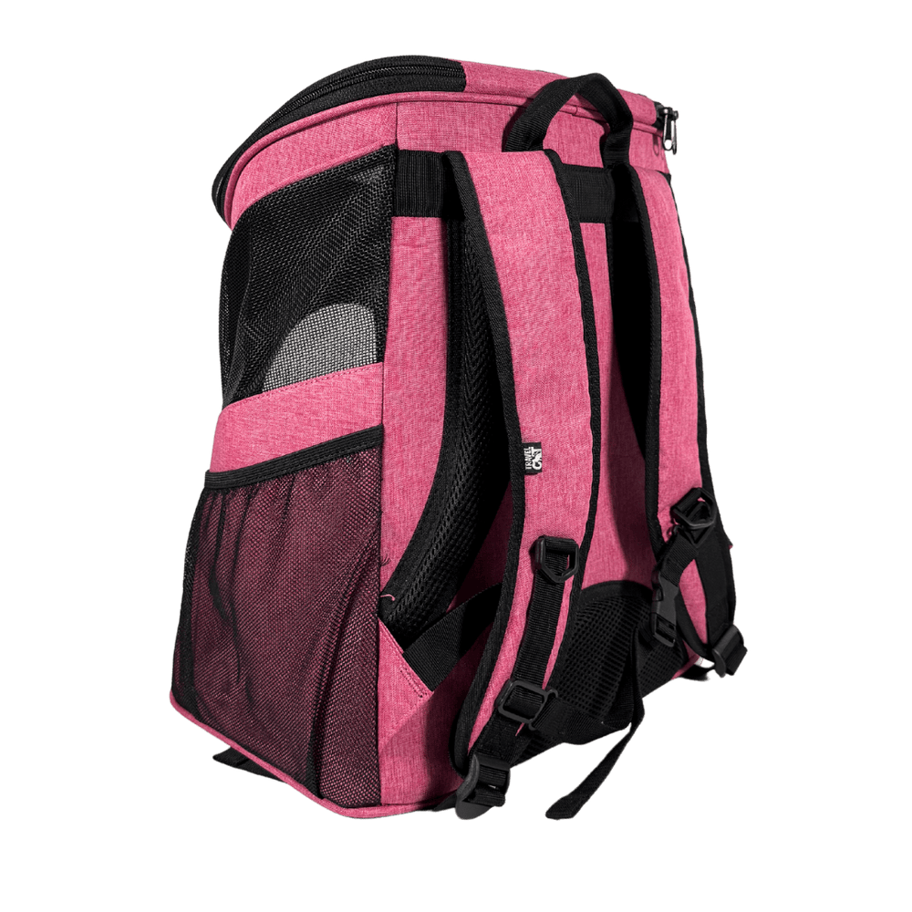 "The Fat Cat" Backpack for Larger Cats - Deep Rose Pink