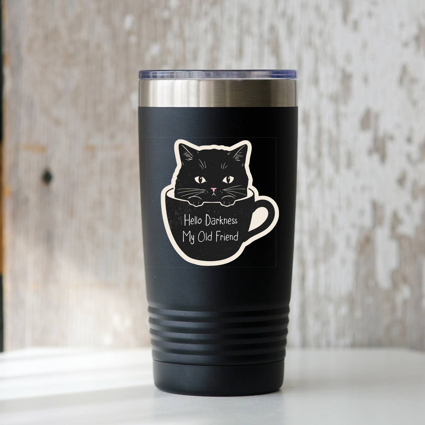 Hello Darkness My Old Friend Sticker