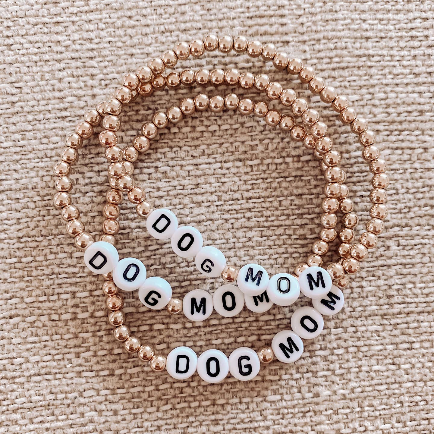 Dog Mom Beaded Bracelet