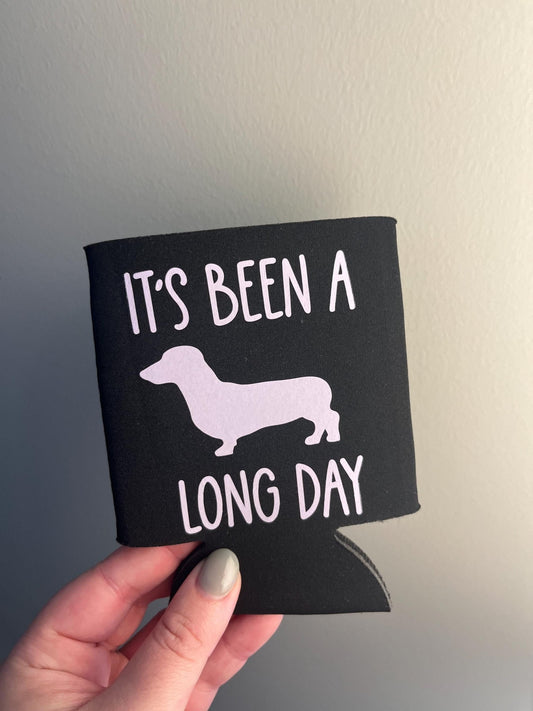 It's Been A Long Day Koozie - Black & White