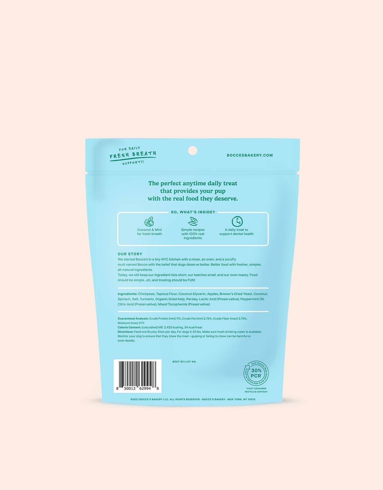 Bocce's Brushy Sticks Dental Bars