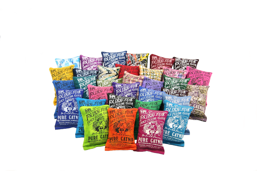 Dr. Pussums Small Logo Catnip Pillow Toy