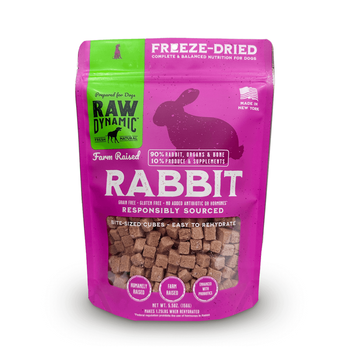 Raw Dynamic Freeze-Dried Raw Rabbit Formula for Dogs