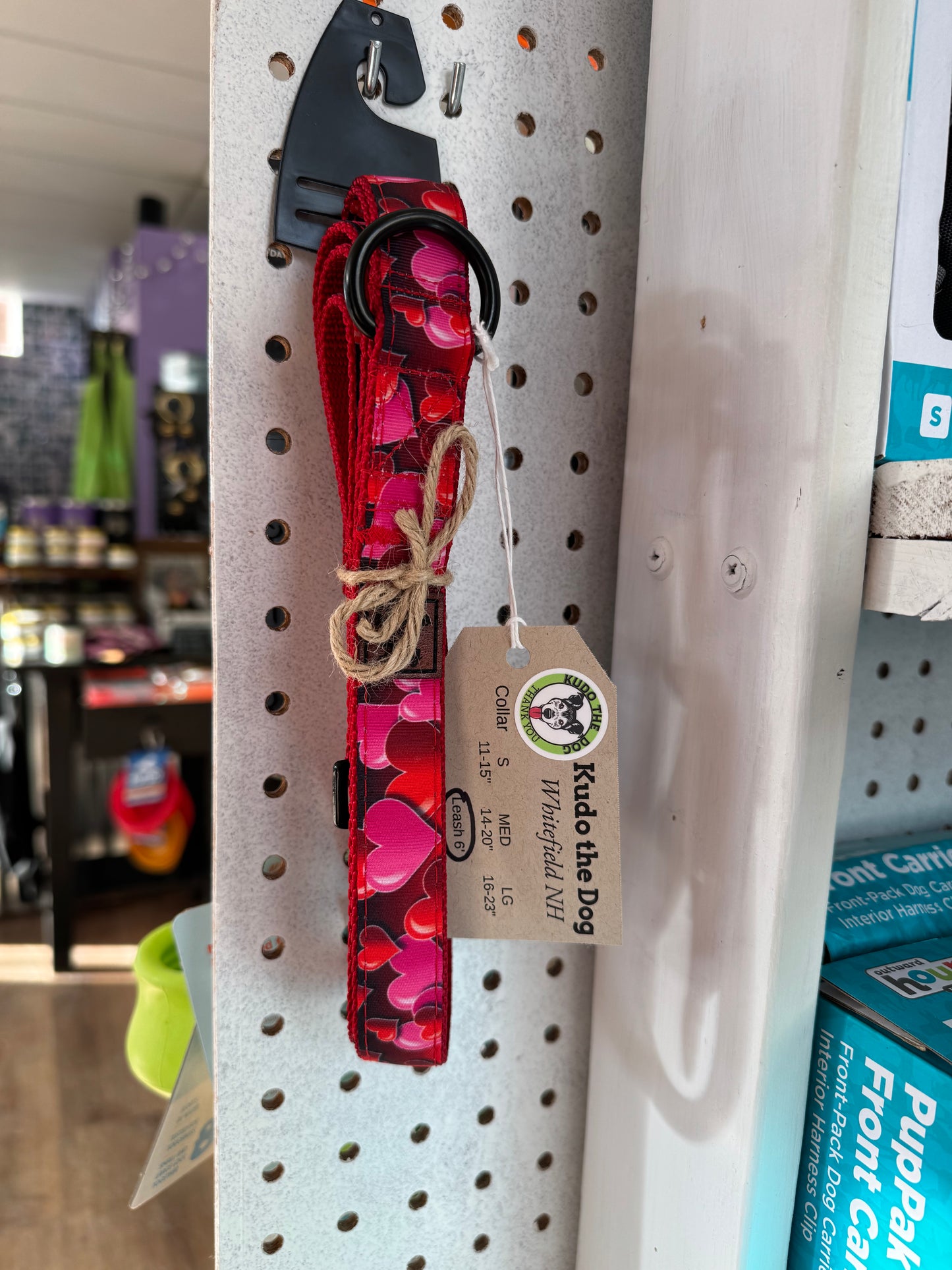 Kudo the Dog Valentine's Day Hearts Dog Leash