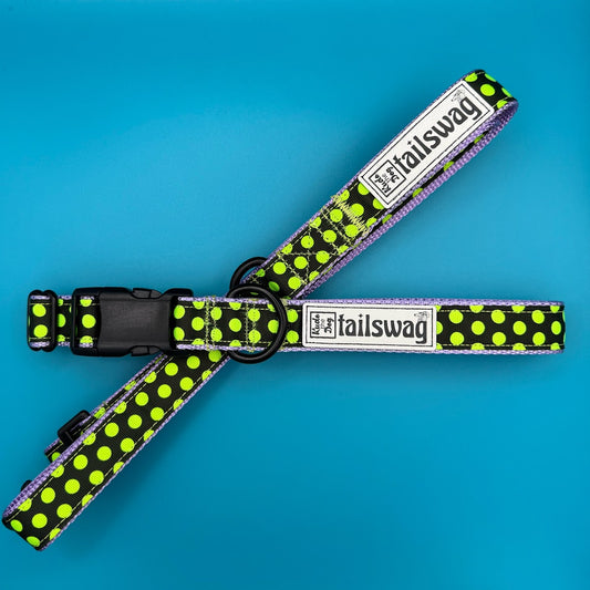 Tailswag x Kudo The Dog Exclusive Green Polkadot Collar