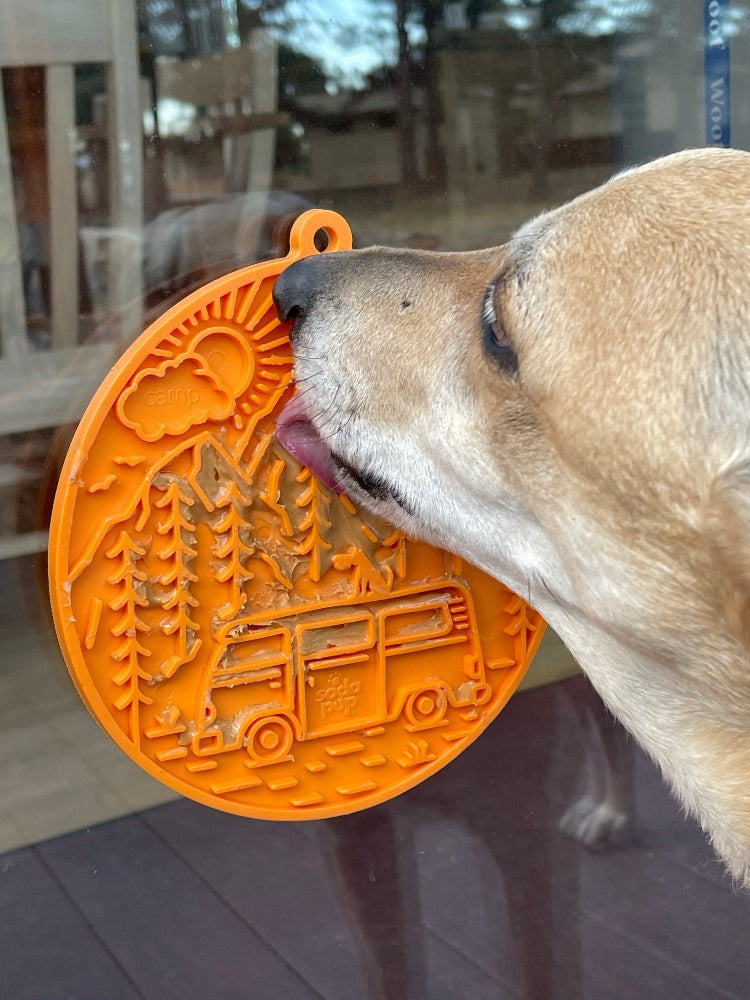 Camp Dog Lick Mat with Suction Cups