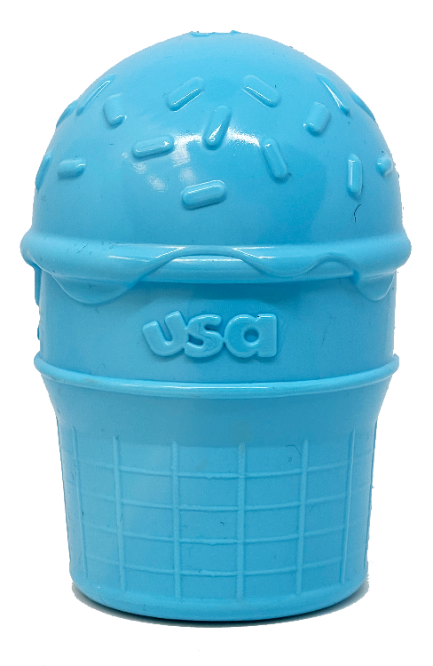 Ice Cream Cone Durable Pup-X Rubber Chew Toy & Treat Dispenser