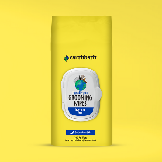 Hypoallergenic Grooming Wipes for Dogs & Cats - 100 ct