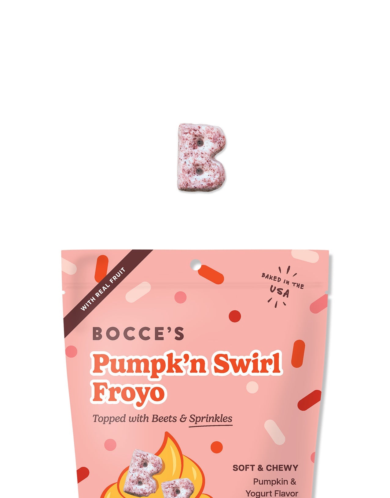 Bocce's Pumpk'n Swirl Froyo Soft & Chewy Dog Treats - 6 oz