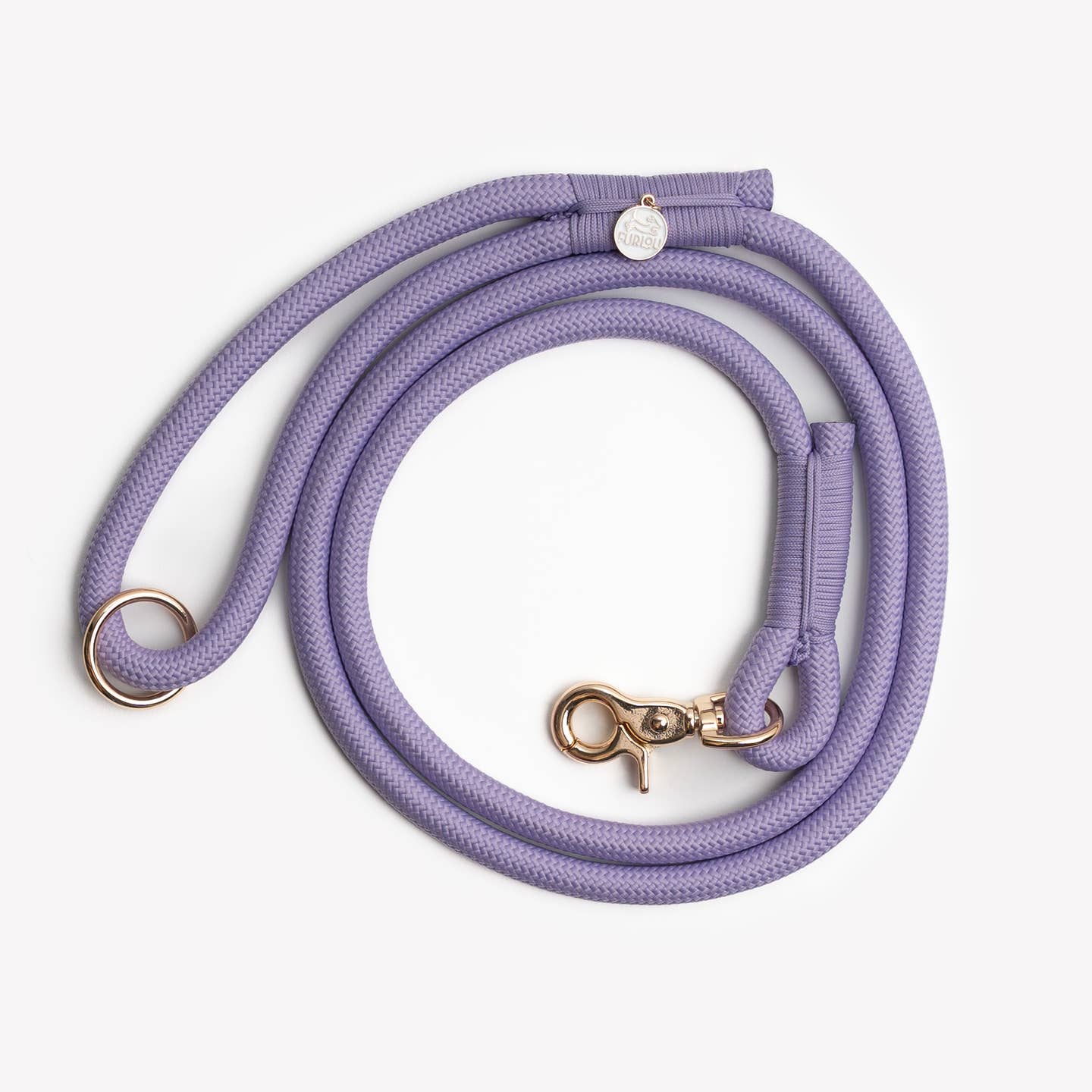 Braided Rope Leash - Lavender
