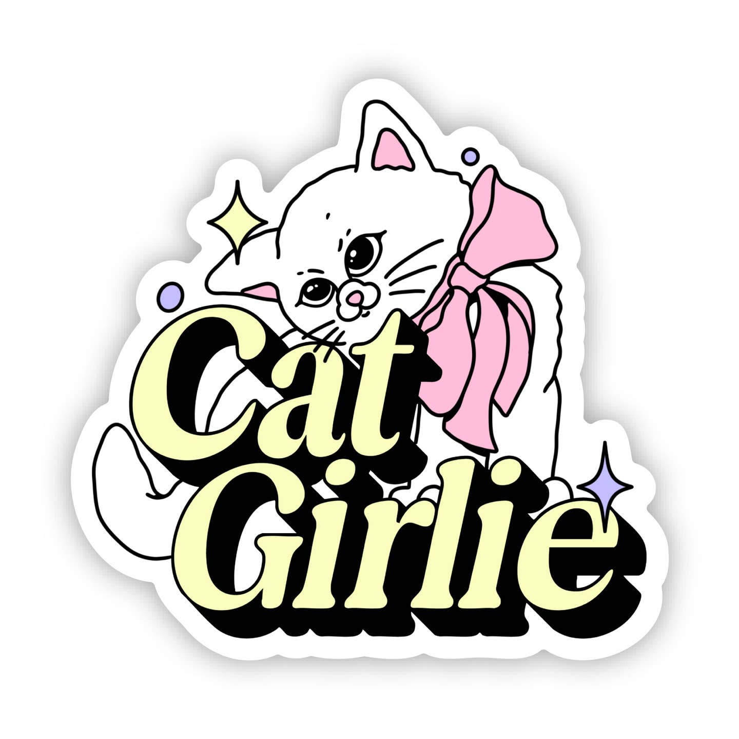 Cat Girlie Sticker