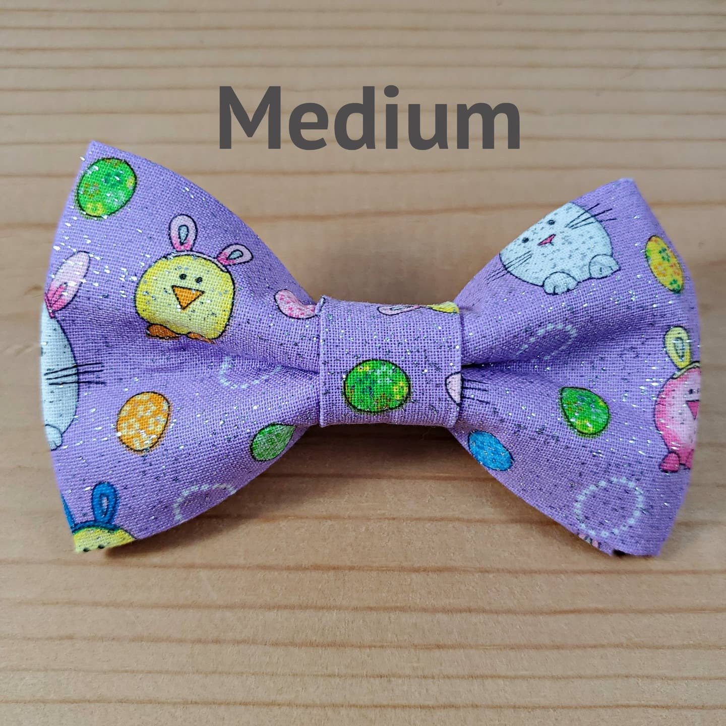 Glitter Chicks and Bunnies Bow Tie