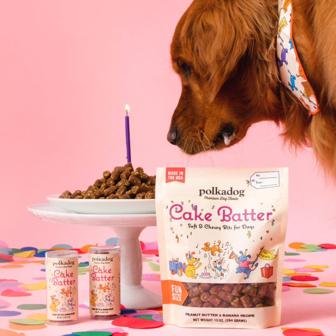 Polkadog Cake Batter Soft & Chewy Bits for Dogs - 10 oz