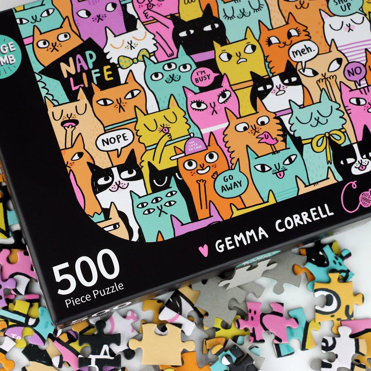 Cattitude 500 Piece Puzzle