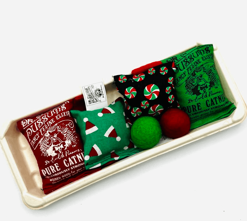 Dr. Pussum's Christmas Cat Toy Party Pack