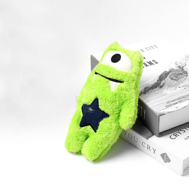 Green Monster Squeaky Plush Toy