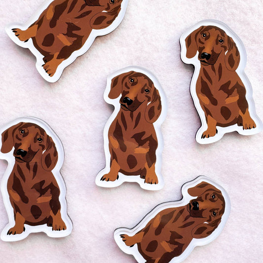 Brown Dachshund Magnet