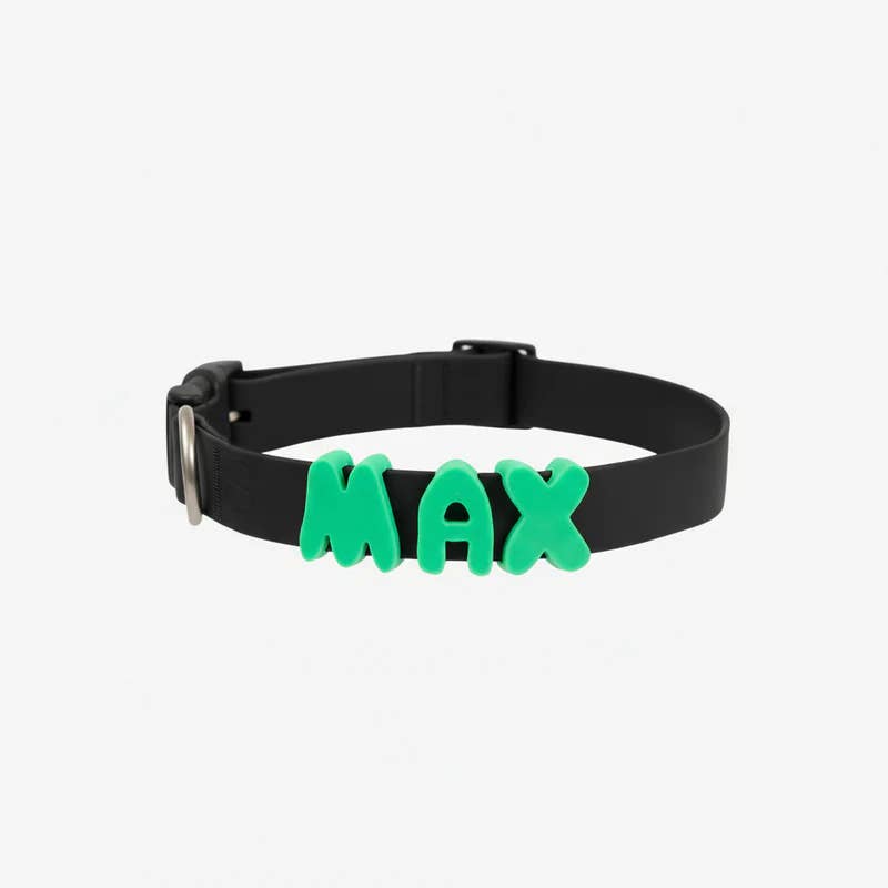 Springer Waterproof & Adjustable Dog Collar - Black