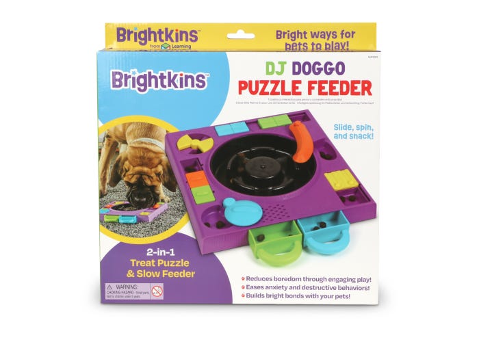 DJ Doggo Puzzle Feeder
