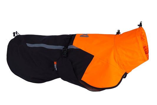 Fjord raincoat 2.0 - Black & Orange