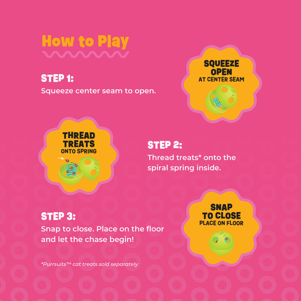 Purrkleball Treat Ball Cat Toy