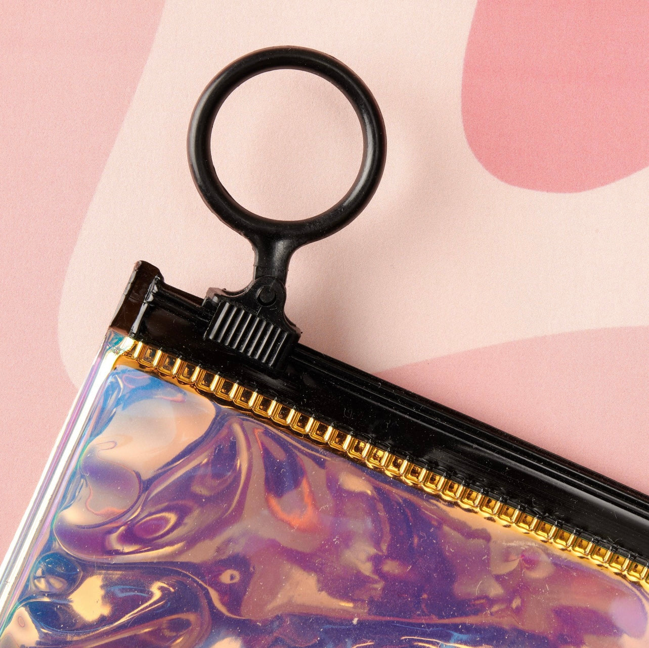 Dog Mom Holographic Zipper Clutch