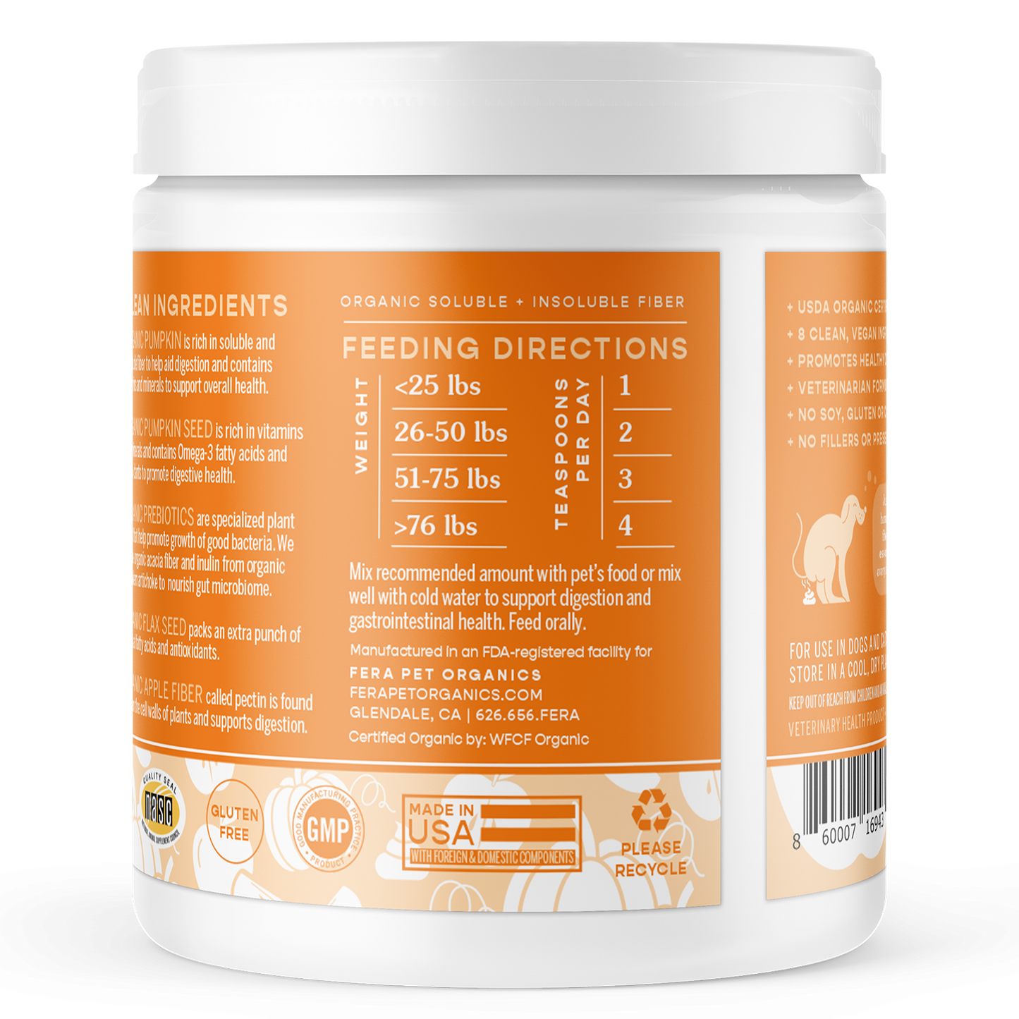 Pumpkin Plus Fiber Support for Dogs and Cats