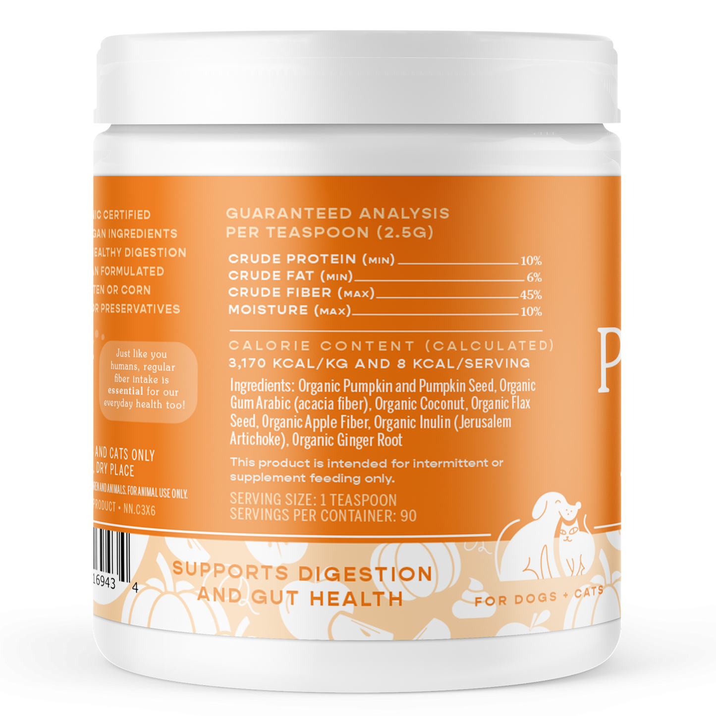 Pumpkin Plus Fiber Support for Dogs and Cats